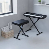 Folding Piano Bench Foldable Adjustable Piano Bench Space-Saving Furniture for Pianists, Home Practice