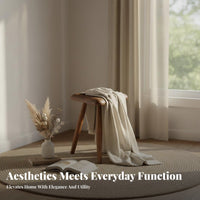 Three-Legged Toadstool Perch Wabi-Sabi Aesthetic Household Furniture Designer
