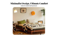Lowsilhouette Wooden foundation Bed Frame Japanese design Headboardless tatami-design mat Frame Minimalist Design Mattress Base Flush perimeter for Apartment Dwellers, Minimalists, Homeowners