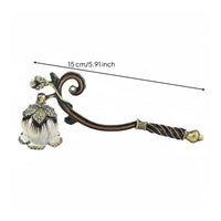 Bell Candle Snuffer Artisanal Decorative Candle Snuffer Ornate Design for Spa