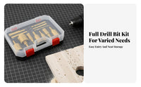 12 Pieces Wear-Resistant Ceramic Tile Drill Bit Set High-Precision Drilling Tile Drill Bit Kit Efficient Chip Removal for Tiling, Workshop