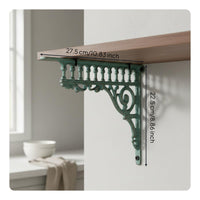 Cast Iron Shelf Bracket Rustic Decor Vintage Shelf Support for Kitchen, DIYers