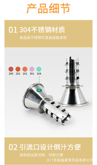 柠檬钻不锈钢手动榨汁器柠檬取汁工具酒吧调酒调味工具迷你挤汁器