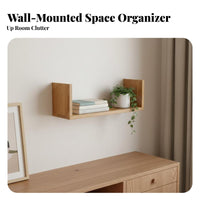 levitating Shelf Nordic Design on partition Decoration adaptable for Bathroom, Parents