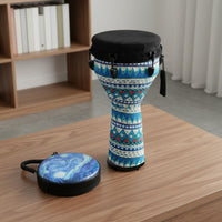 African Djembe Drum Includes Carry Bag Tribal Pattern Hand Drum for Students