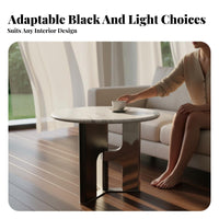 Round Coffee Table Italian Minimalist Design for Lobby, Homeowners, Families