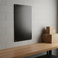 Rust-Resistant Stainless Steel Pegboard Heavy-Duty Tool Hanging Board Powder-Coated for Workshop, Garage