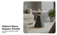 New Chinese Design Upholstered Armchair with Woven Side Panels Light Luxury Design Lounge Seating Thick Cushioning Accent Chair High-Resilience Cushion for Interior Designers, Hospitality Managers, Reception Area, Hotel Lobby, Clubhouse, Living Room