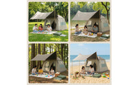 Automatic Inflation Inflatable Tent with Tarp Easy to Set up Tarp Tent Spacious Shelter Tear Resistant for Overnight Stays