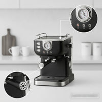 Countertop Espresso Machine with Steam Wand Coffee Expert-Quality Espresso Machine with Portafilter Manual Appliance Professional for Home Baristas, Coffee Lovers, Kitchen, Office