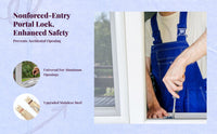 Fenestration Lock, Aluminum Alloy Security Lock, Universal Casement Fenestration Latch for Home, Office, Sliding Doors