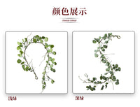 仿真植物摄影道具绿化酒店婚礼派对装饰金钱叶藤藤条仿真花