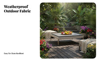 Weather-Resistant 4-Piece Woven Seating collection Modern Design Patio Set Easy to Clean Garden Furniture Breathable Open-Weave for Families, Homeowners, Adults, Balcony, Backyard, Deck, waterside