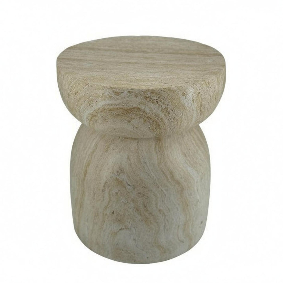 Pedestal Side Table Flat Tabletop Small Side Table Sturdy for Beside Sofa