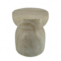 Pedestal Side Table Flat Tabletop Small Side Table Sturdy for Beside Sofa