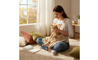 Cat Holding Apron Soft and Comfortable Pet Pouch Apron Skin-Friendly Material Cuddle Pouch Cat Carrier for Home, Grooming