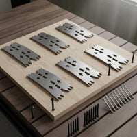 6 Pieces CNC Hold down Clamp Stainless Steel Woodworking Clamping Plate