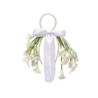 Bridal Bouquet with Pearls Beautiful Artificial Flower Arrangement Fake
