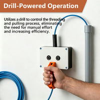 Multifunctional Cable Puller with Orange/Black Handle for Electrical Wiring