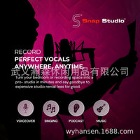 Portable Single-Person Recording Booth for Podcasting and Vocal Recording
