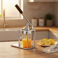 Manual Citrus Juicer Easy to Clean Stainless Steel Juice Press Long-Lasting