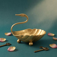 Swan Tray Vintage Style Brass Tray Easy to Clean