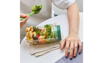 Portable Salad Jar Leakproof Salad Lunch Container With Fork for Travel
