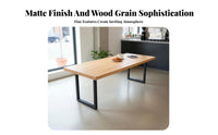 5 Pieces Factory-inspired design Table with Bench and Chairs Retro Look Rectangular 4-Person Dining Group Modern Design Household Furniture Minimalist Aesthetic for Cafe Owners, Apartment Dwellers, Restaurant, Home, Living Room, Party
