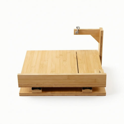 Soap Cutting Tool with Wire Bamboo Wire Soap Cutter Wooden for Crafters, Craft Studios