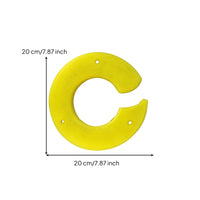 Yellow Shielding Pad with Mounting Holes Rubber Tire Changer Pad Circular Rim Protection Sleeve Long-Lasting for Mechanics, Workshops