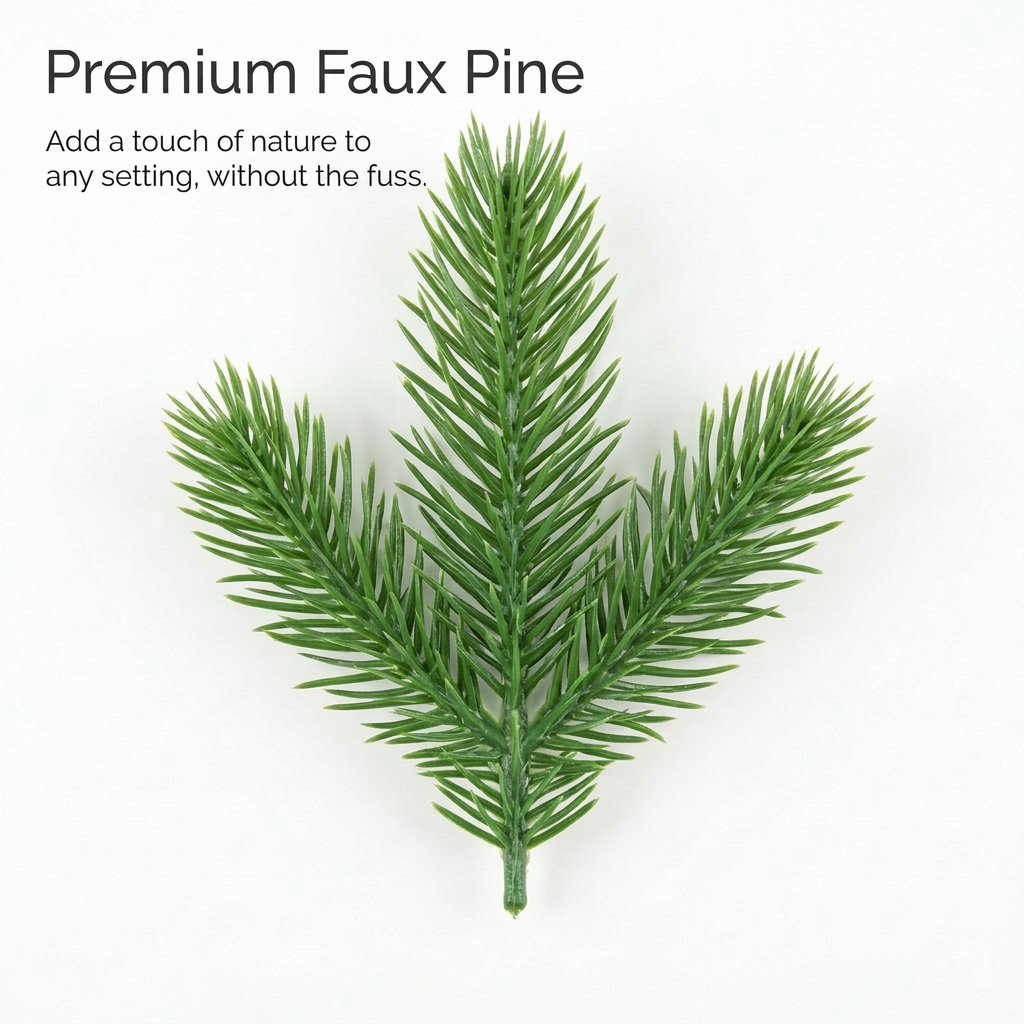 Fake Greenery for DIY Christmas Garland Wreath, Green Faux Festive Greenery Picks for Embellishing, Artificial Tree Branches for Holiday Decor