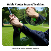Develops Muscle Memory 2 in 1 Swing Training Aid Portable Golf Swing Training Aid Long-Lasting for Beginners, Driving Range