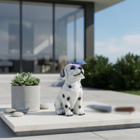 Solar Dog Statue Lighted Solar Garden Dog Gift Idea for Yard