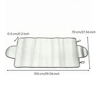 Reflective Car Windshield Cover Year-Round Front Windshield Cover Resistant Windproof for Winter