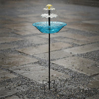 Bird Bath Fountain Portable Bird Bath Feeder Attracts Birds for Yard