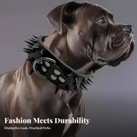 Studded Dog Heavy Duty Large Breed Dog Rustproof Hardware Pet Supplies for Hunters, Daily Wear, Outdoor Walks, Training
