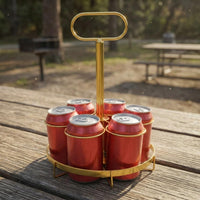 Beer Carrier Rack Detachable Can Basket Handheld Drink Storage for Party