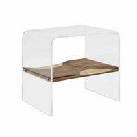 Single-Drawer End Table with Shelf 20th-century20th-century-era modern Modern Design Nightstand
