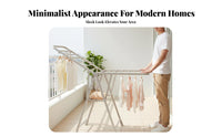 Foldable Extension-Shaped Drying Storage Areasaving Foldable Extension-Shaped Rack Multi-Functional Clothes Airer for Homemakers, Home Residents
