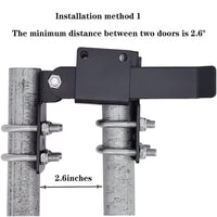 Chain Link Fence Latch Heavy Duty Double Latch Lock for 1.375 Inch Fence Frame