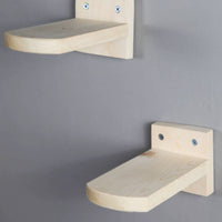Hardwood Cat Climbing Ladder, Wall-Mounted Cat Stair, No-Drill, Space-Saving Cat Step