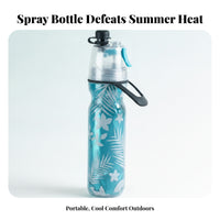 Spray Water Bottle Shield Cap Insulated Spray Bottle Drinkware Carrying Handle