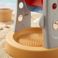 Wheat Straw Sandcastle Playset Rounded Edges Sand Play Tools Molded Surface Shell Mold Set Wide Opening for Children, Beach, Sandbox