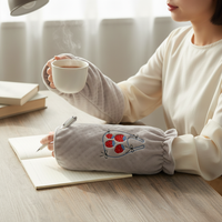 Winter Plush Arm Sleeves for Women, Cute Office Anti-dirty Cuffs