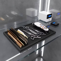 Grooved Barber Mat Non-Slip Barber Mat Silicone for Hairdressers