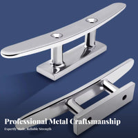 Stainless Steel Anchor Cleat Stainless Steel Dock Cleat Boat Hardware Anti-Rust Mirror Polished
