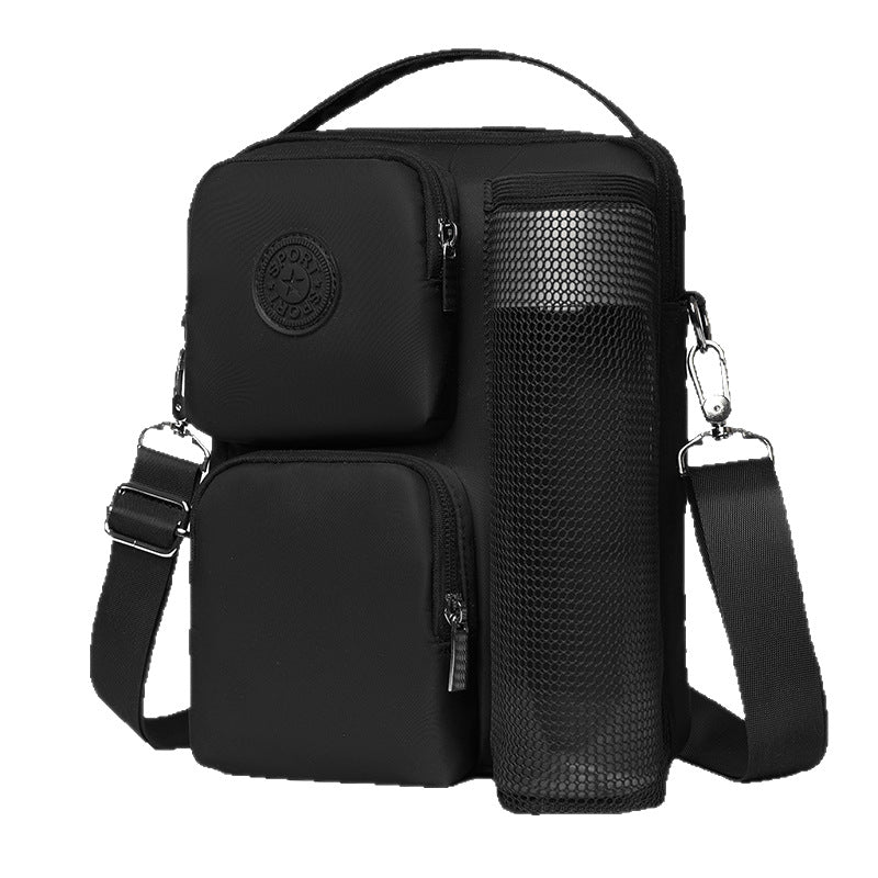 Large Capacity Short Trip Shoulder Bag Lightweight Water-Resistant Multi-Compartment