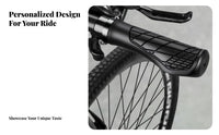 2 Pieces Anti-Slip Cycle Grips Wear-Resistant Mountain Bike Grips Shock Absorbing Anti-Slip Cycle Grip for Long Distance Riding, City Biking