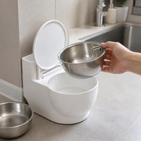Pet Toilet-Shaped Water Dispenser for Cats and Dogs, Automatic Drinking Fountain Bowl