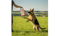 Heavy-Duty Dog Training Bite Toy Long-Lasting Jute Bite Pad Tough Jute Tug Toy Woven for Dogs, Young Dogs, Outdoor Play